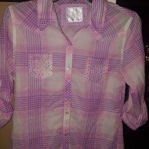 3/4 sleeve button up